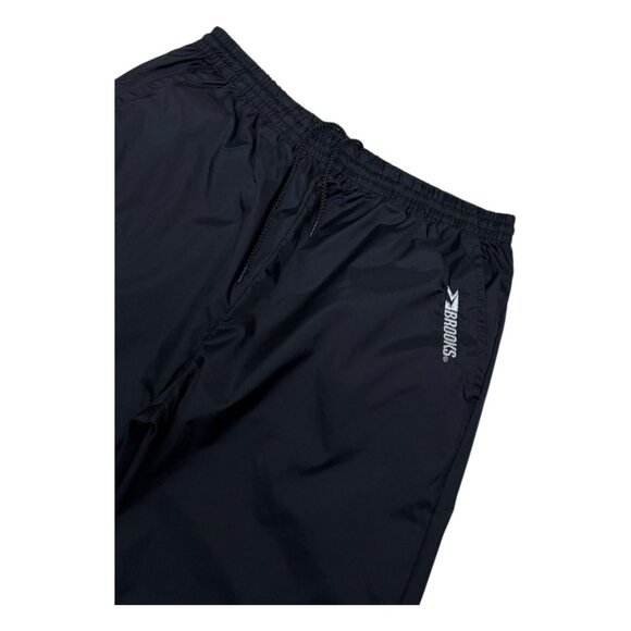 BROOKS Vintage 90s Black Windbreaker Splash Track Pants Mens Large - Picture 2 of 6